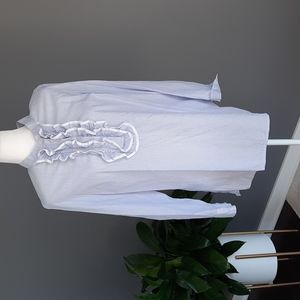 Tommy Hilfiger blue and white stripe blouse